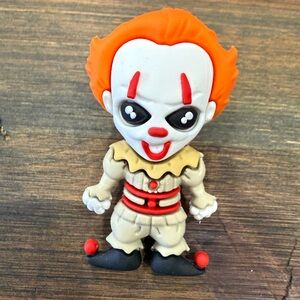 Creepy Clown Figure Toy - Orange and Red